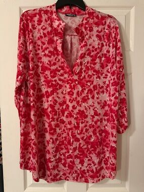 HEMISH Pink Floral Print V-Neck Blouse